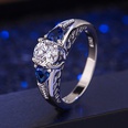 heartshaped blue diamond European and American blue simulation diamond crossborder simple fashion jewelrypicture12
